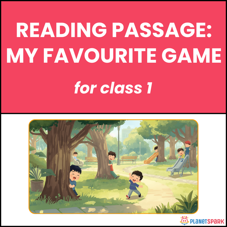 Class 1 Reading Passage on My Favorite Game Time