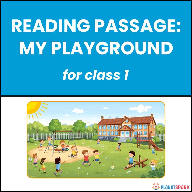 Class 1 Reading Passage on My Playground Fun