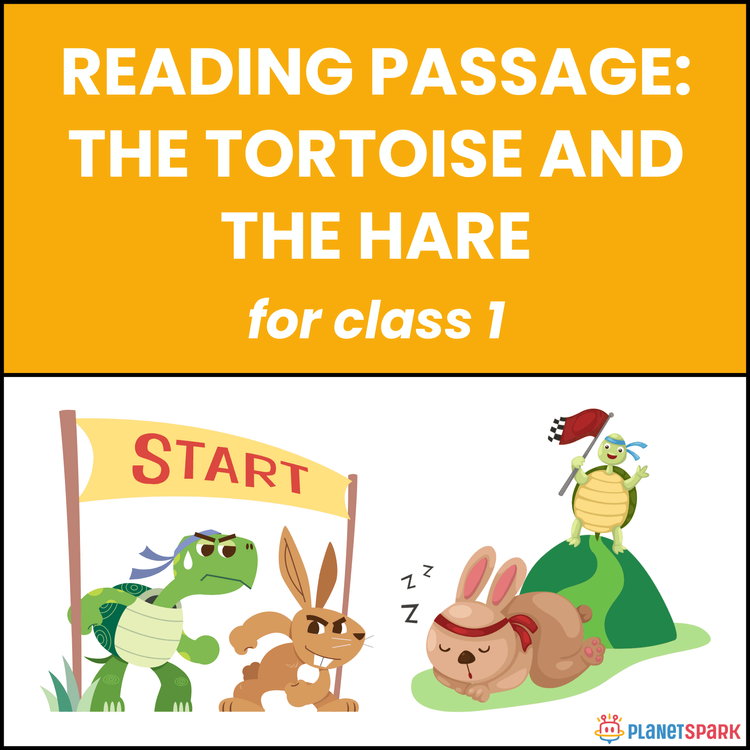 Class 1 Reading Passage on The Tortoise and the Hare