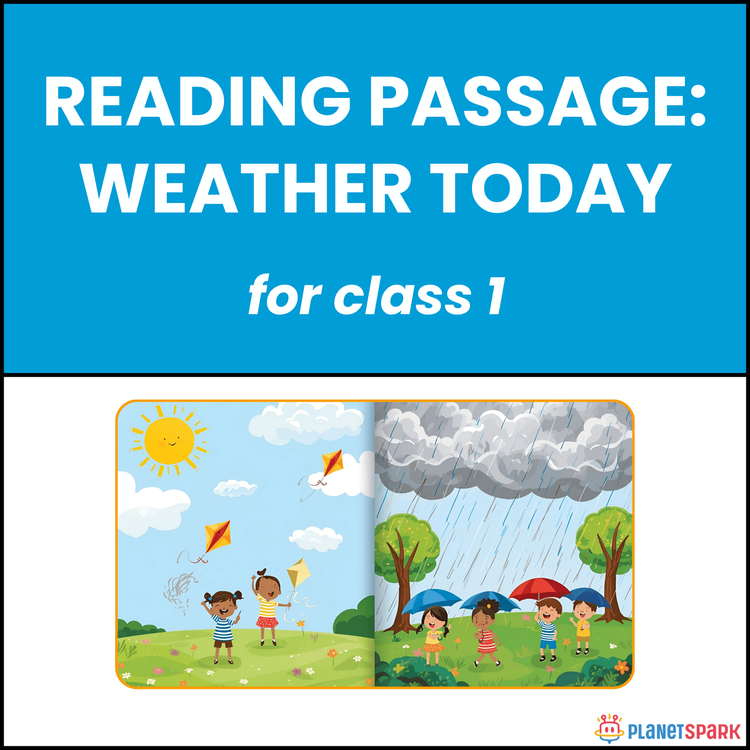 Class 1 Reading Passage on Weather Today