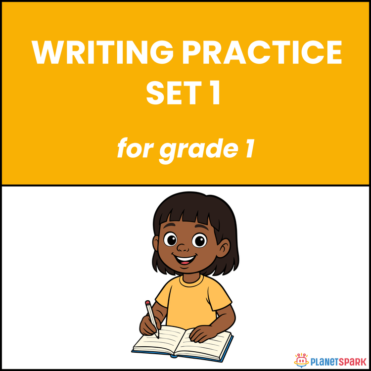 Class 1 Worksheet on Writing Practice Set 1