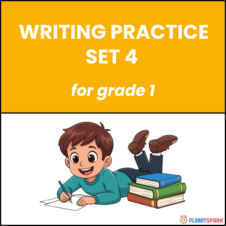 Class 1 Worksheet on Writing Practice Set 4