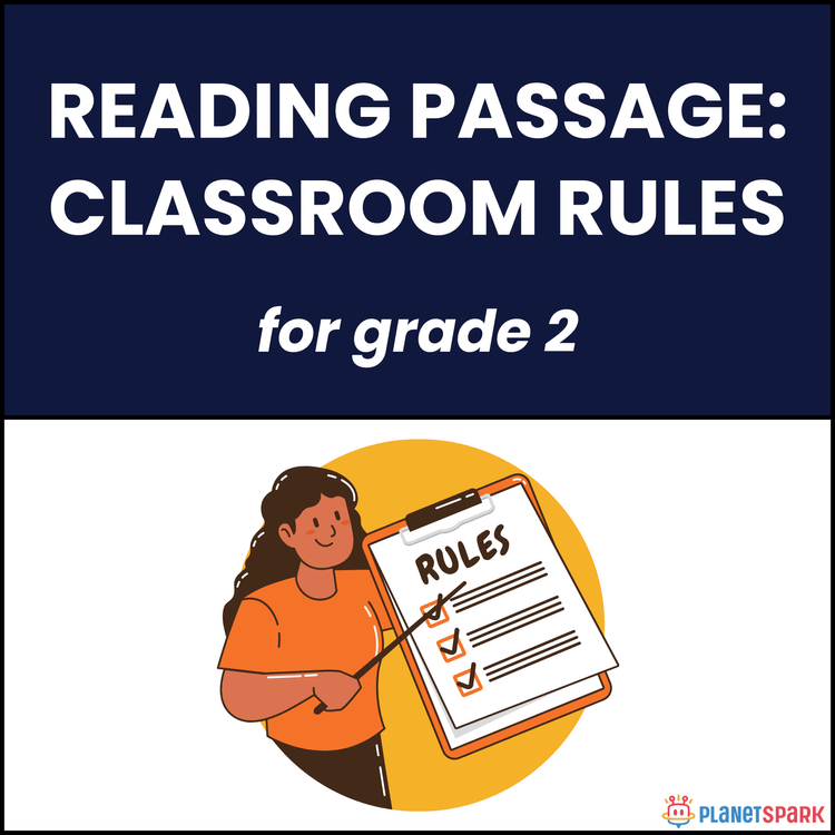 Class 2 English Reading Passage on Classroom Rules