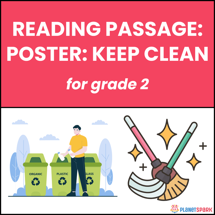 Class 2 Reading Passage on Poster: Keep Clean