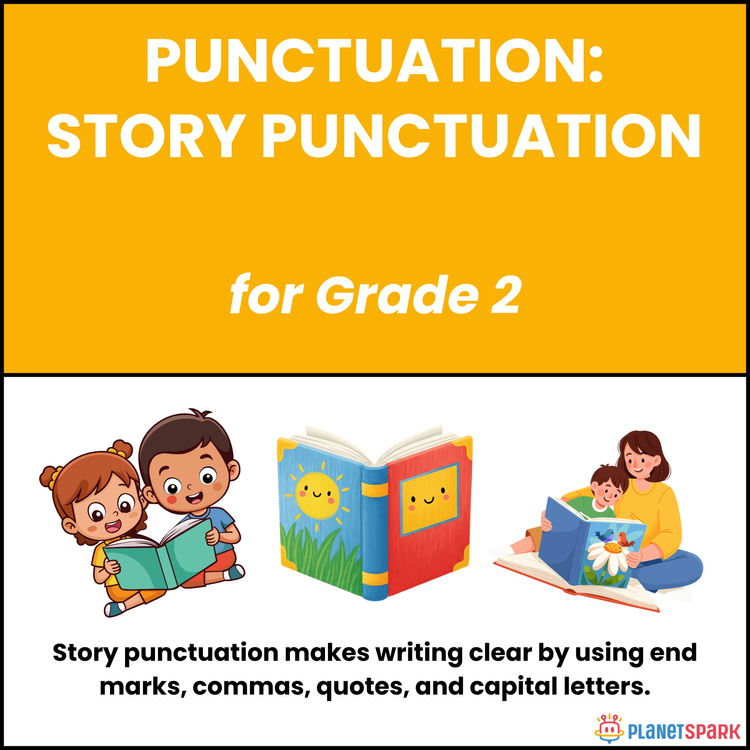 Class 2 Punctuation Worksheet on Story Punctuation