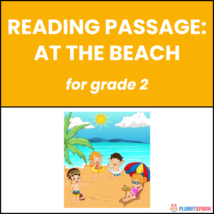 Class 2 Reading Passage on At the Beach
