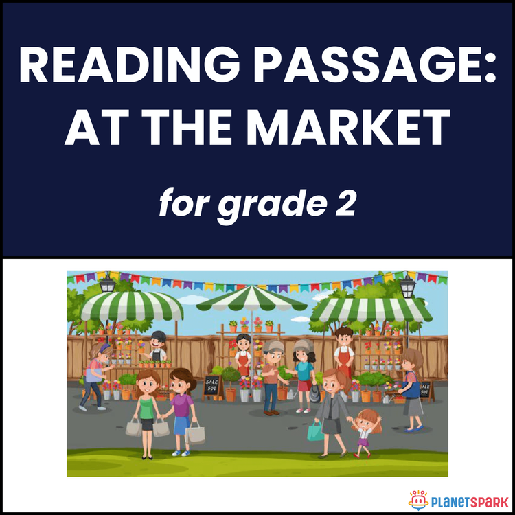 Class 2 Reading Passage on At the Market