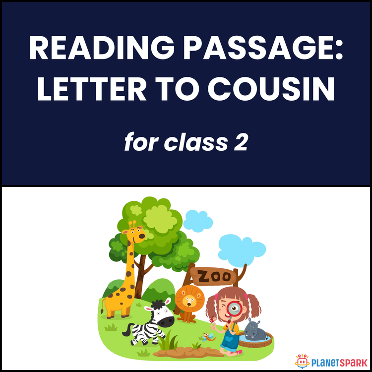Class 2 Reading Passage on Letter to Cousin