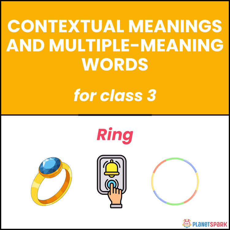 Class 3 Grammar Worksheet on Multiple Meaning Words