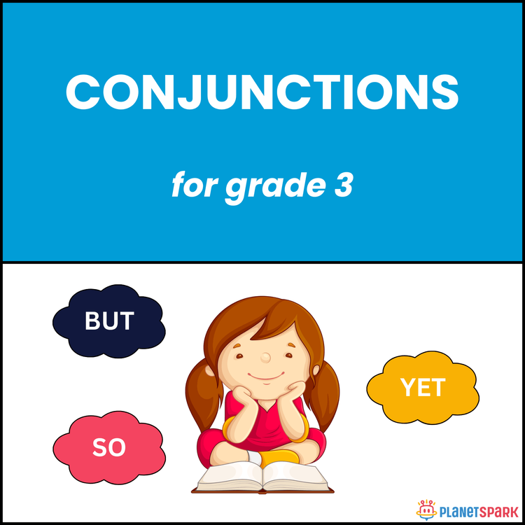 Class 3 Grammar Worksheet on Using Conjunctions