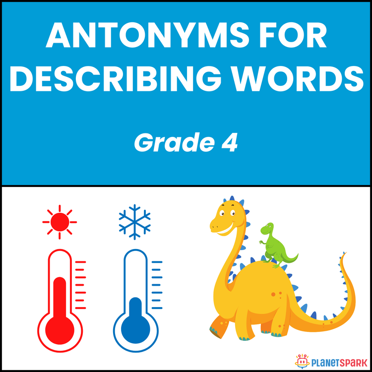 Class 4 Antonyms for Describing Words Worksheet
