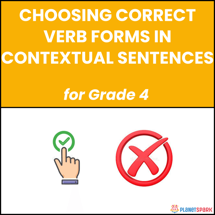 Class 4 Correct Verb Forms Grammar Worksheet