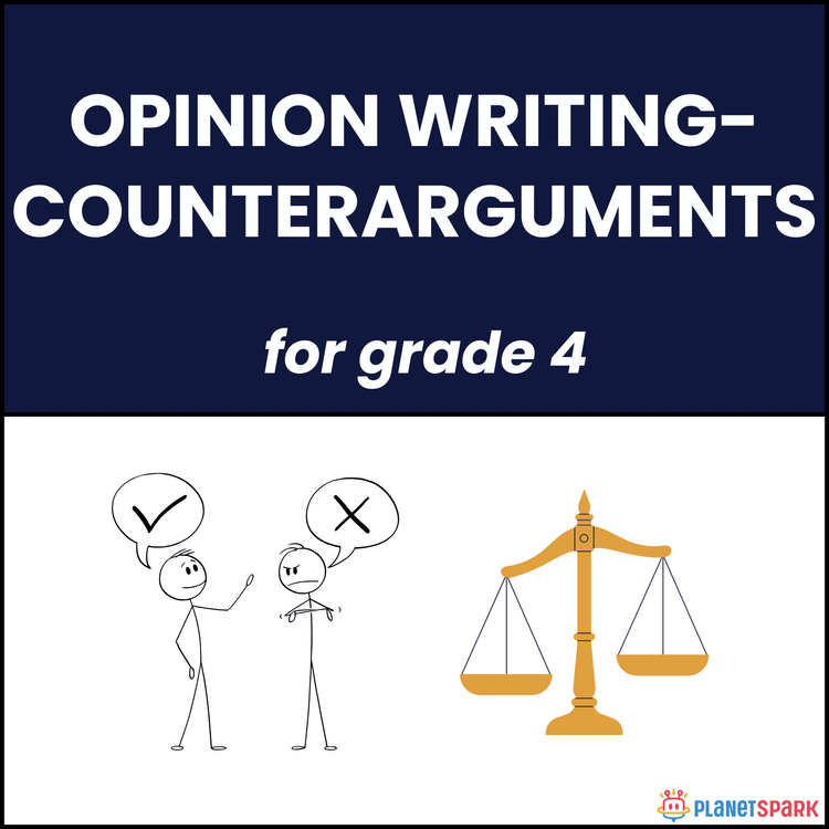 Class 4 English Worksheet for Counterargument