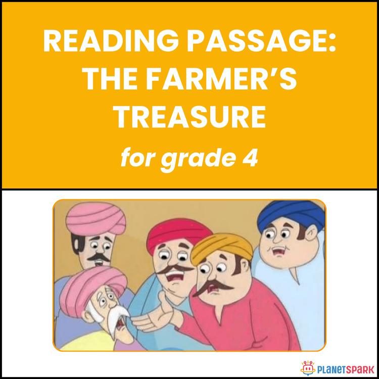 Class 4 Reading Passage on The Farmer's Treasure
