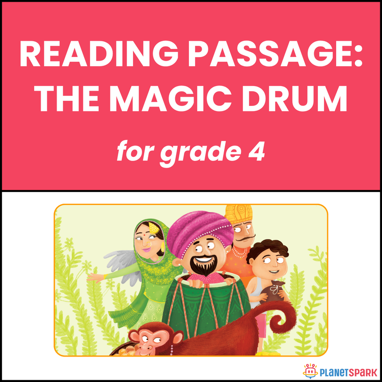 Class 4 Reading Passage on The Magic Drum Story