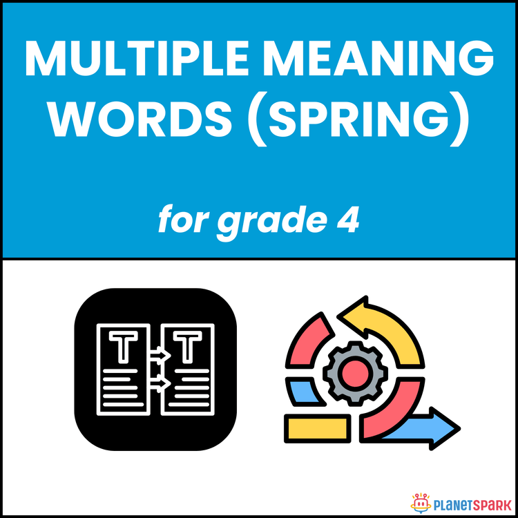 Class 4 Worksheet On Multiple Meaning Words (Spring)