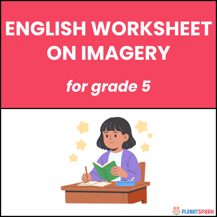 Class 5 English Worksheet on Imagery Sentences