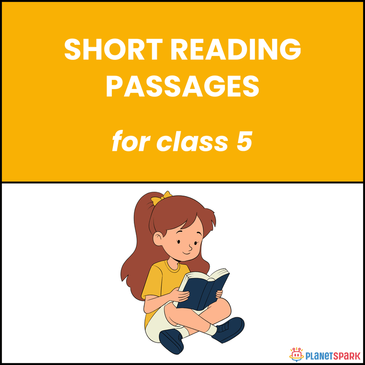 Class 5 English Worksheet to Build Short Reading Skill