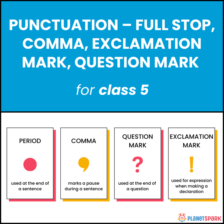 Class 5 Punctuation Worksheet – Basic Marks
