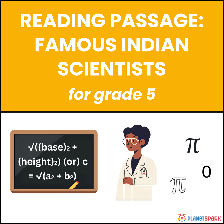Class 5 Reading Passage on Indian Scientists