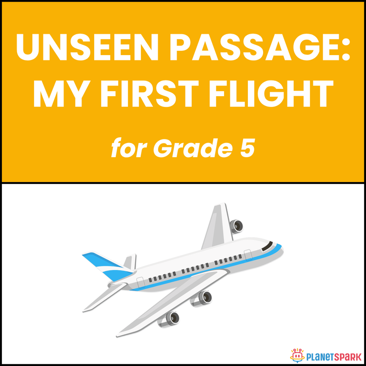 Class 5 Reading Passage on My First Flight