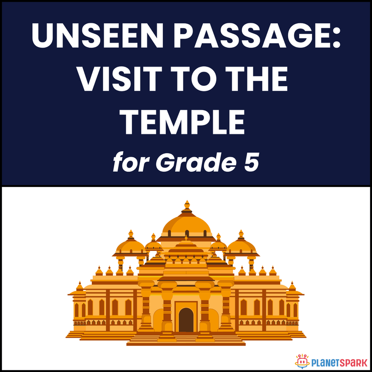 Class 5 Reading Passage on Visit to the Temple