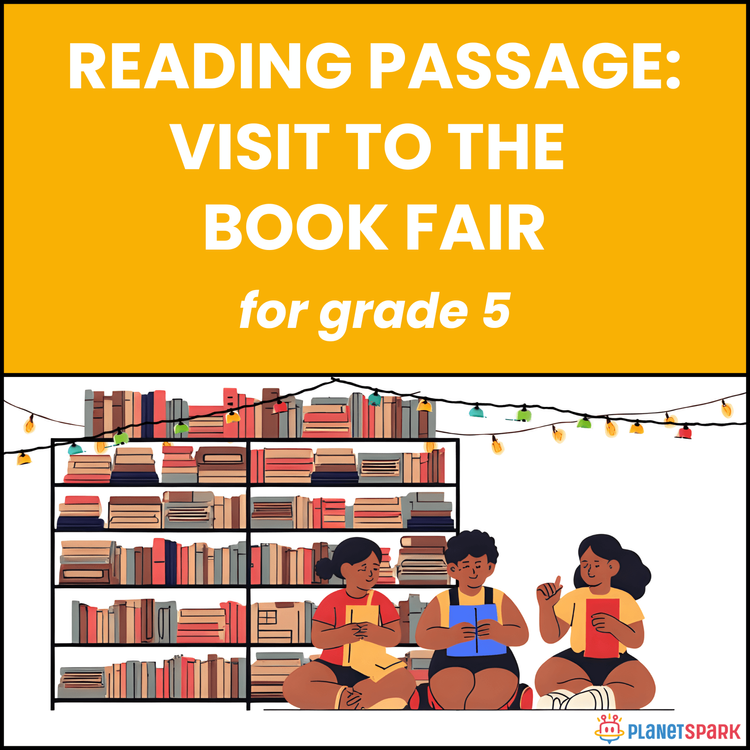 Class 5 Reading Passage on Visit to Book Fair