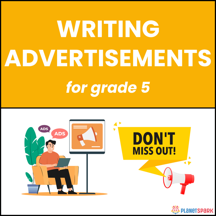 Class 5 Writing Practice for Writing Advertisement