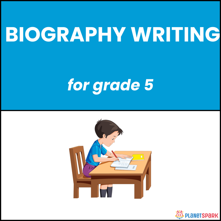 Class 5 Writing Worksheet on Biography Writing