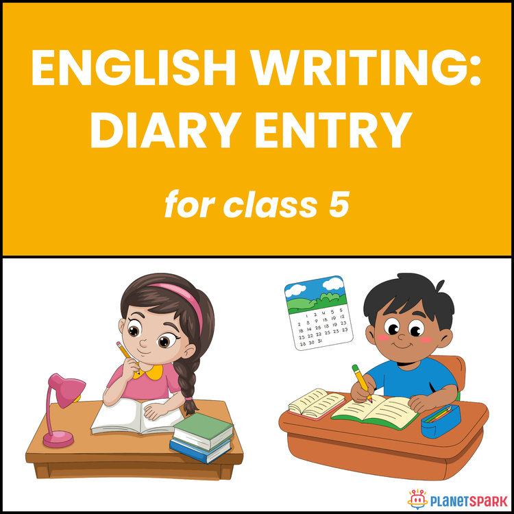 Class 5 Writing Worksheet on Diary Entry Writing
