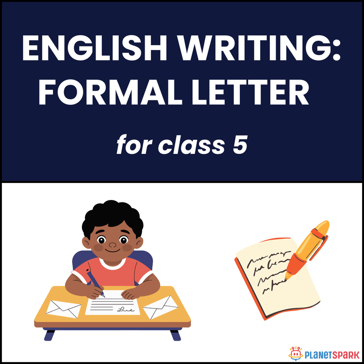 Class 5 Writing Worksheet on Formal Letter Writing