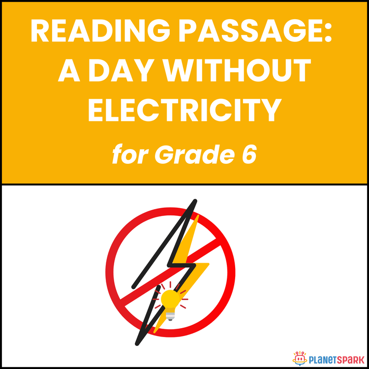 Class 6 Reading Passage on A Day Without Power