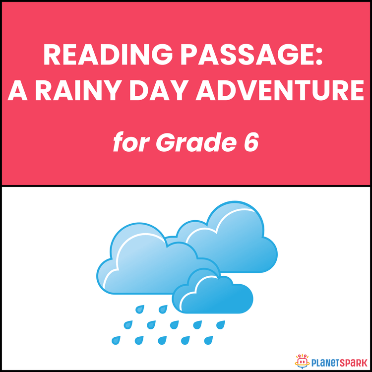 Class 6 Reading Passage on A Rainy Day