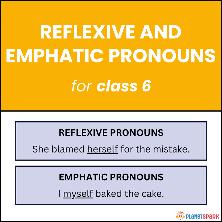 Class 6 Reflexive and Emphatic Pronouns Sheet