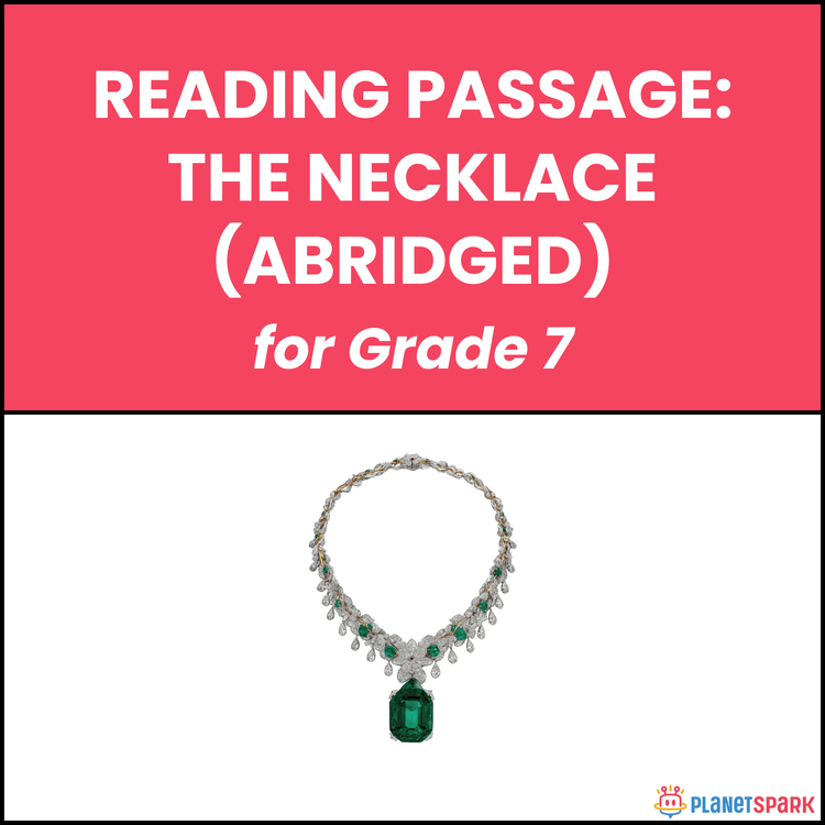 Class 7 Reading Passage on The Necklace