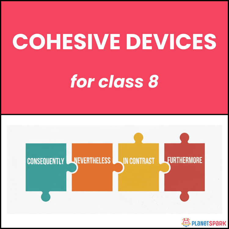 Class 8 English Worksheet on Cohesive Devices