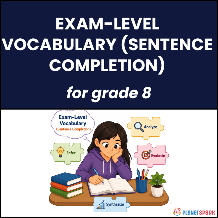 Class 8 English Worksheet on Sentence Vocabulary