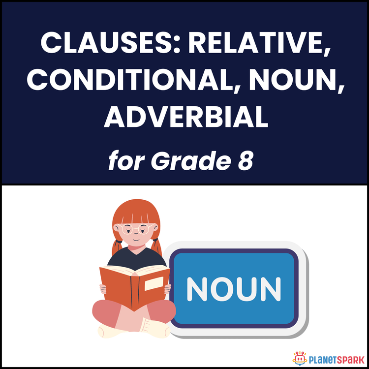 Class 8 English Grammar Worksheet on Clauses 