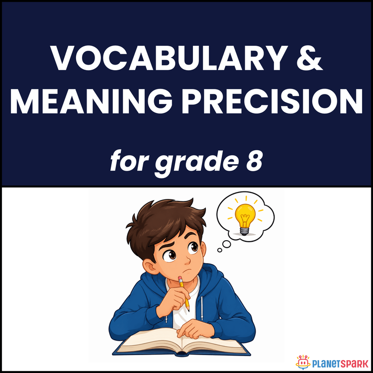 Class 8 Grammar Worksheet on Vocabulary Skill