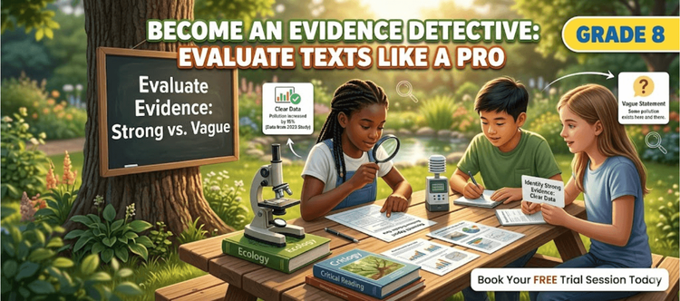 Class 8 Text Evidence Skills Worksheet [Free PDF]