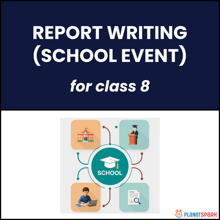 Class 8 Writing Worksheet on Report Writing