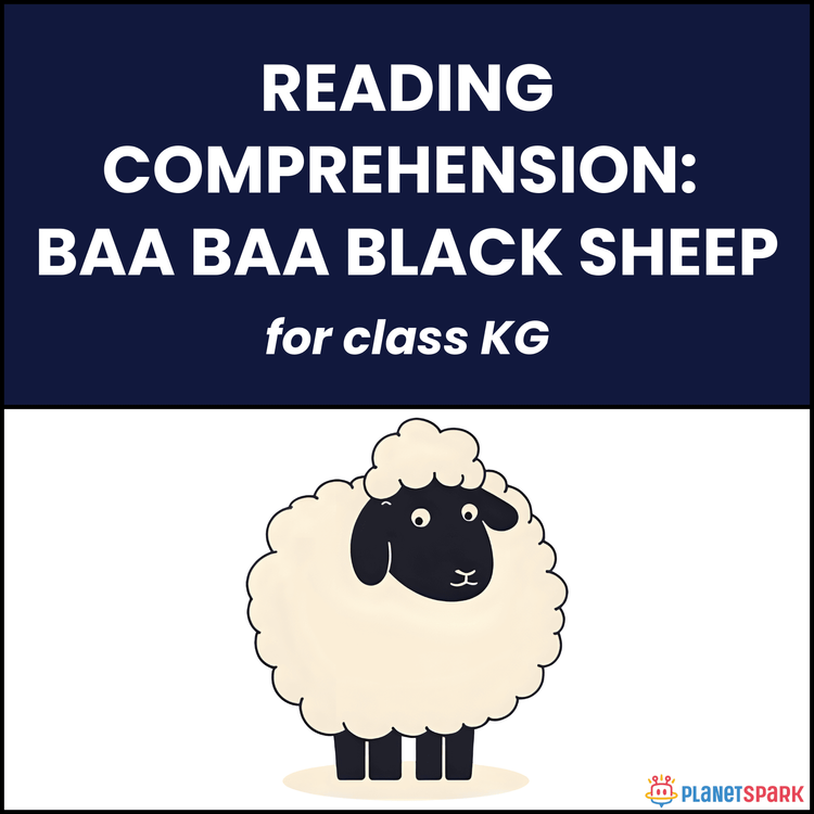 Class KG Poems: Baa Baa Black Sheep