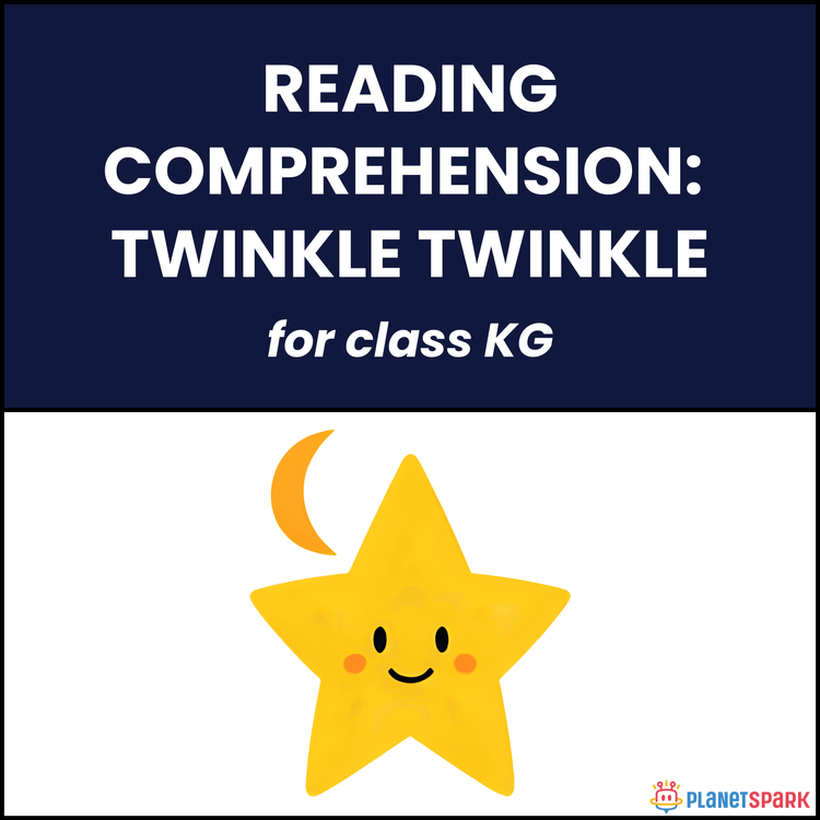 Class KG Poems: Twinkle Twinkle Little Star