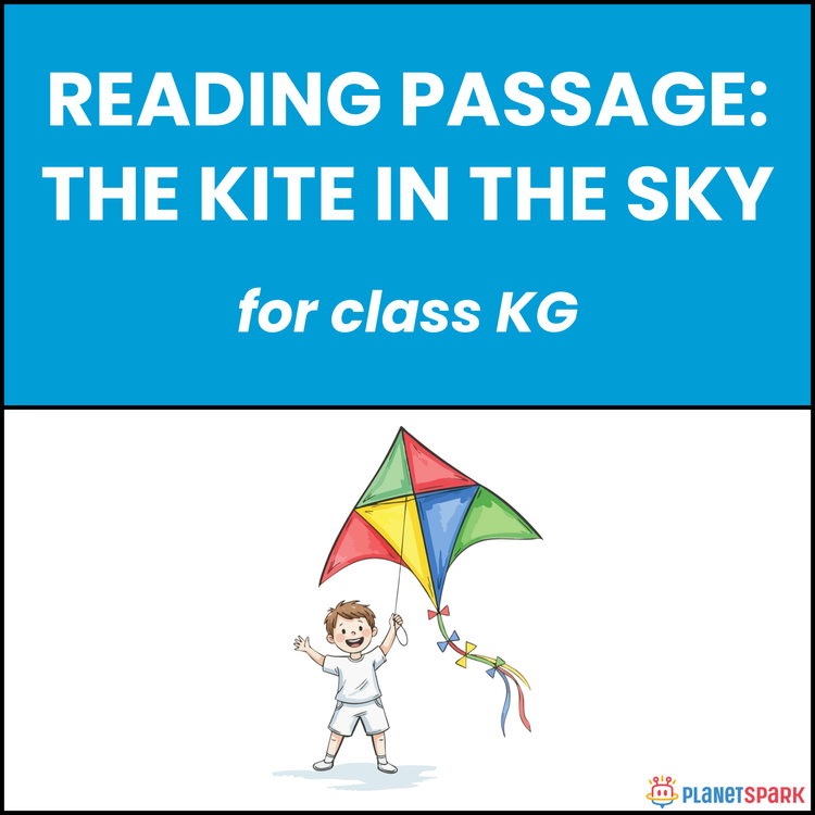 Class KG Reading Comprehension on The Kite in the Sky