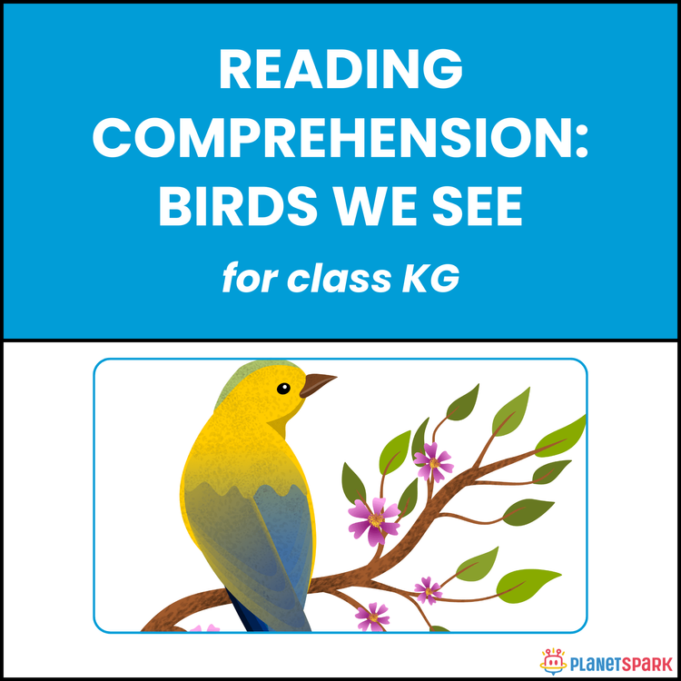 Class KG Reading Passage: Birds We See