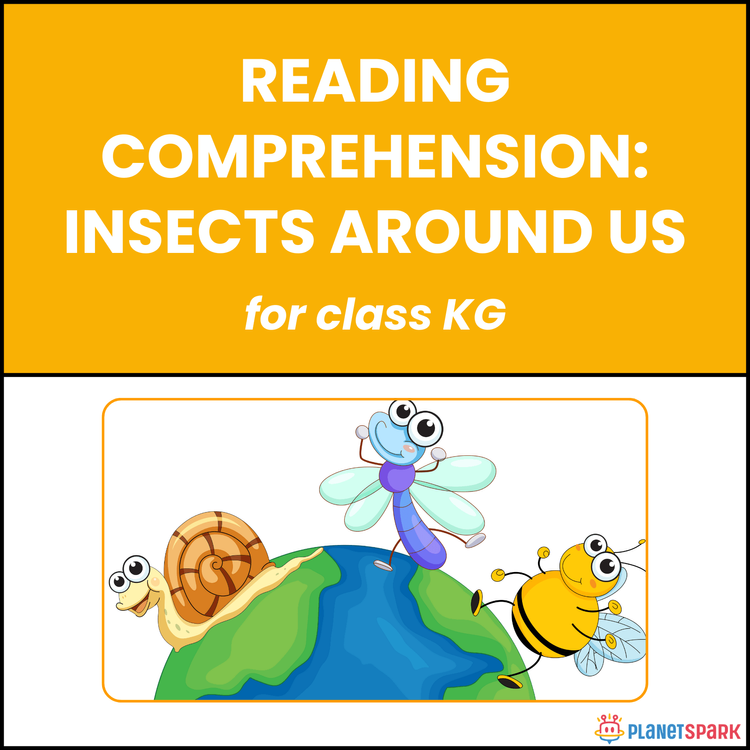 Class KG Reading Passage: Insects Around Us