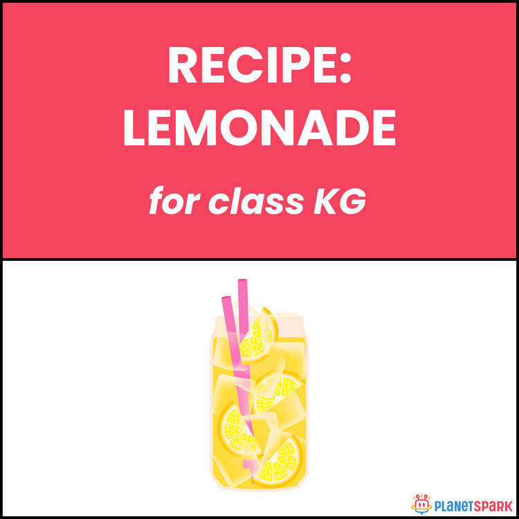 Class KG Recipe Writing: Lemonade