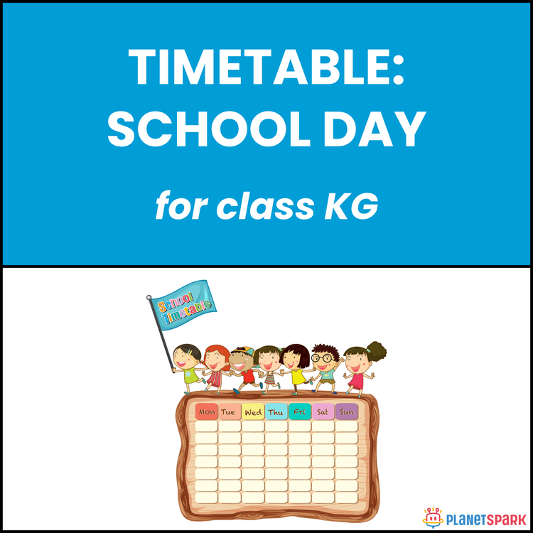 Class KG Timetable: School Day