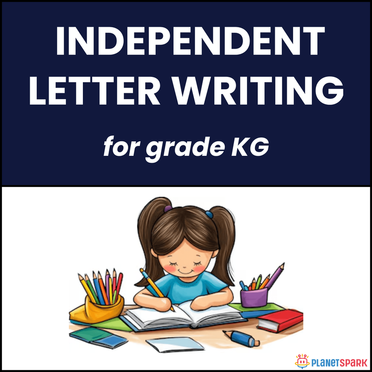 Class KG Worksheet on Independent Letter Writing