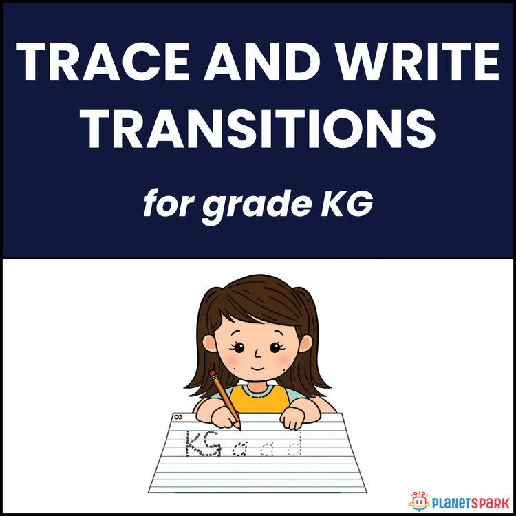 Class KG Worksheet on Trace and Write Transitions